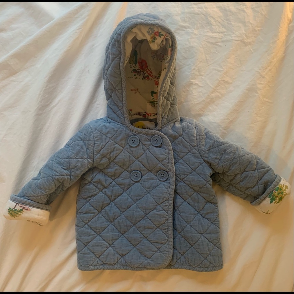 Mini Boden 12-18M corduroy quilted jacket